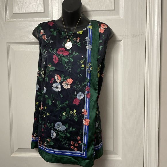 Ann Taylor Dark Floral Blouse - Picture 1 of 4